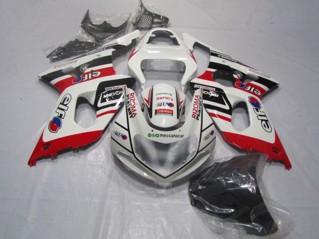 Carenados Moto Suzuki GSXR 1000 2000-2002 - Blanco Rojo Negro Rizoma Playboy
