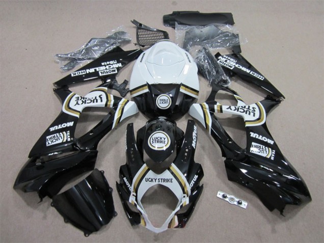 Carenados Moto Suzuki GSXR 1000 2007-2008 - Blanco Negro Lucky Strike Motul