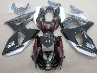 Carenado Moto Suzuki GSXR 1000 2009-2016 - Negro Brillante Plata