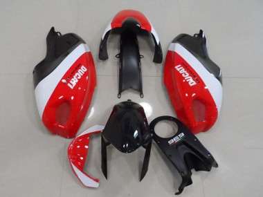 Carenados Moto Ducati Monster 696 2008-2012 - Blanco Rojo Negro Monstruo