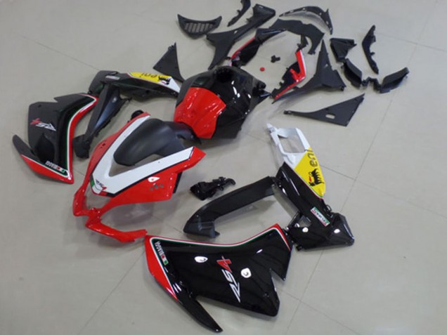 Carenado Moto Aprilia RS4 50 125 2012-2019 - Blanco Rojo Amarillo Negro Brillante
