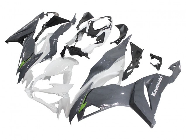 Carenados Moto Kawasaki ZX6R 2019-2022 - Blanco Gris Verde
