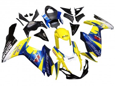 Carenados Moto Suzuki GSXR 600/750 2011-2024 - Amarillo Azul Blanco Negro Corona Extra Alstare