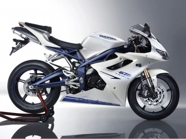 Carenados Moto Triumph Daytona 675 2006-2008 - Blanco Azul