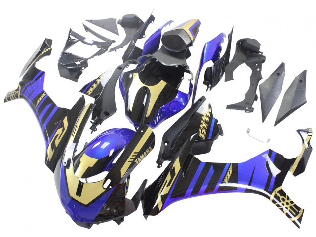 Carenados Moto Yamaha YZF R1 2015-2019 - Azul Oro Negro
