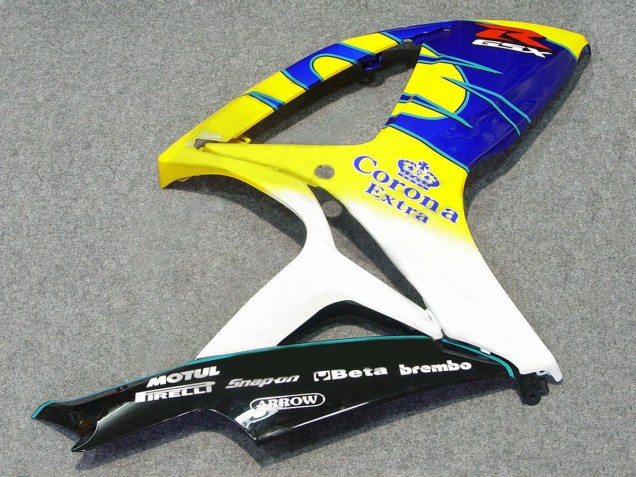 Carenados Moto Suzuki GSXR 600/750 2006-2007 - Blanco Azul Amarillo Corona Alstare