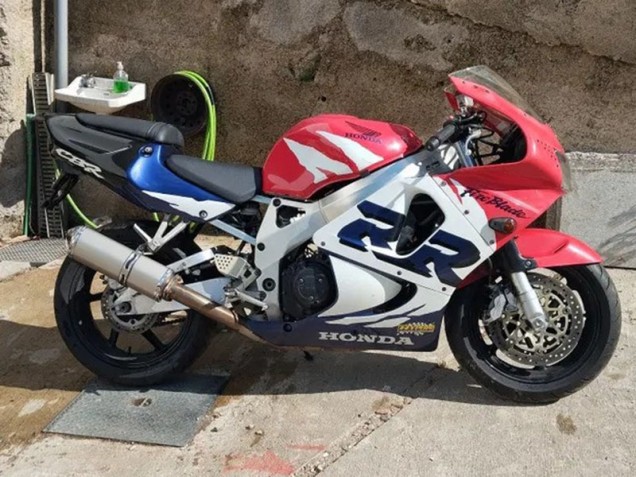 Kits Carenado Moto Honda CBR900RR 919 1998-1999 - Blanco Rojo Azul