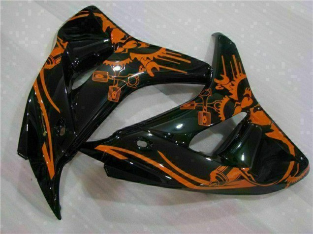 Marrón Negro Carenado Honda CBR 1000 RR 2006-2007 Marrón Negro Carenado Honda CBR 1000 RR 2006-2007