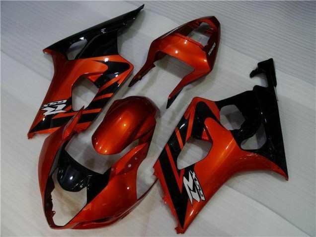Marrón Negro Kit Carenado Inyección Suzuki GSXR 1000 K3 2003-2004 Marrón Negro Kit Carenado Inyección Suzuki GSXR 1000 K3 2003-2004