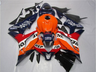 Naranja Azul Negro Repsol Carenado Honda CBR 600 RR 2007-2008