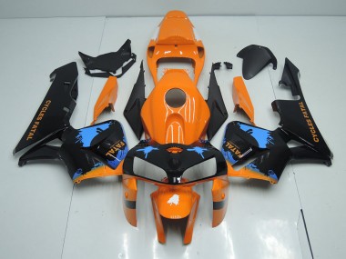 Naranja Negro ABS Kits Carenado Honda CBR 600 RR 2005-2006