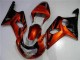 Naranja Negro Carenado Suzuki GSXR 1000 K1 2000-2002 Naranja Negro Carenado Suzuki GSXR 1000 K1 2000-2002