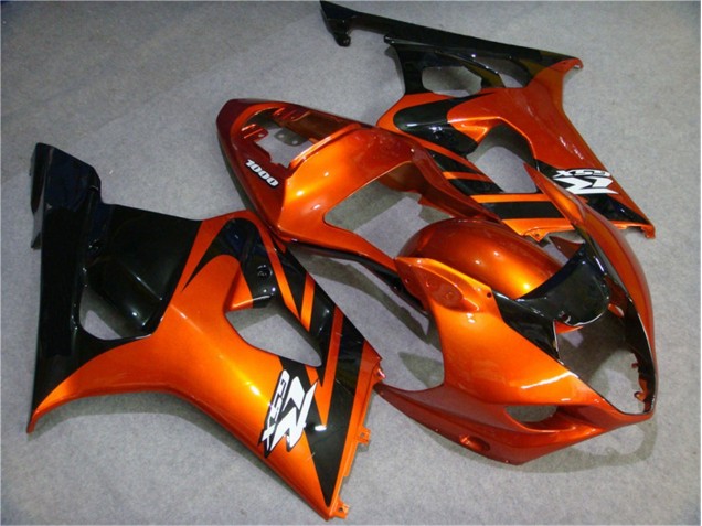 Naranja Negro Carenado Suzuki GSXR 1000 K3 2003-2004 Naranja Negro Carenado Suzuki GSXR 1000 K3 2003-2004