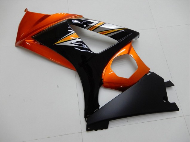 Naranja Negro Carenado Suzuki GSXR 1000 K7 2007-2008 Naranja Negro Carenado Suzuki GSXR 1000 K7 2007-2008