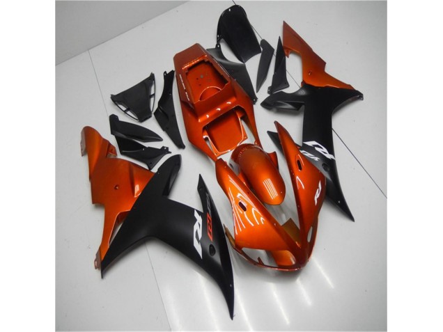 Naranja Negro Carenado Yamaha R1 2002-2003 Naranja Negro Carenado Yamaha R1 2002-2003