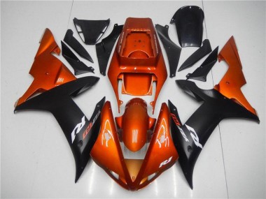 Naranja Negro Carenado Yamaha R1 2002-2003