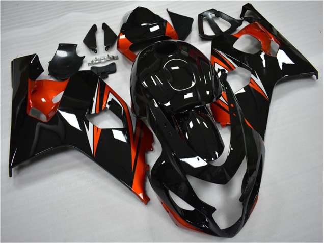 Naranja Negro Carenados Suzuki GSXR 600 / 750 K4 2004-2005 Naranja Negro Carenados Suzuki GSXR 600 / 750 K4 2004-2005