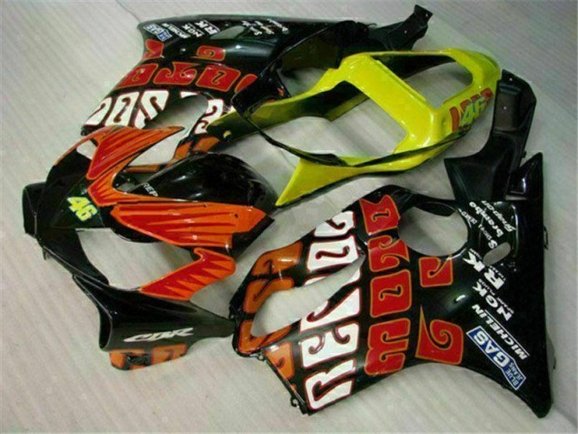 Naranja Negro Kit Completo Carenado Honda CBR 600 F4i 2001-2003