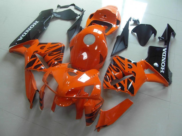 Naranja Negro Llama Carenado Honda CBR 600 RR 2005-2006 Naranja Negro Llama Carenado Honda CBR 600 RR 2005-2006