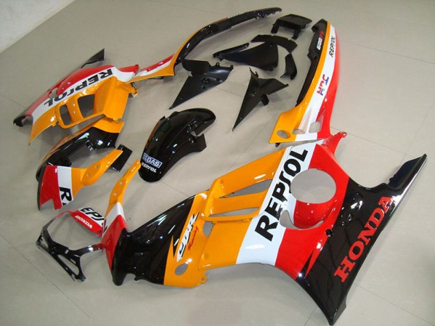 Naranja Negro Repsol Carenado Honda CBR 600 F3 1995-1998 Naranja Negro Repsol Carenado Honda CBR 600 F3 1995-1998