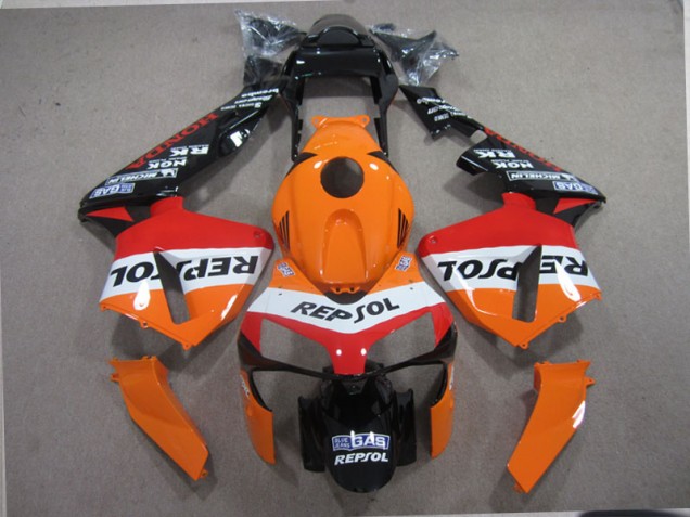 Naranja Negro Repsol Carenado Honda CBR 600 RR 2003-2004