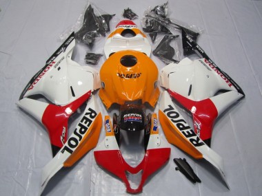 Naranja Rojo Blanco Repsol Carenado Honda CBR 600 RR 2009-2012