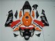 Naranja Rojo Negro Repsol Carenado Honda CBR 600 RR 2003-2004