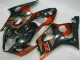 Negro ABS Kits Carenado Suzuki GSXR 1000 K3 2003-2004