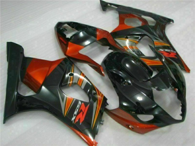 Negro ABS Kits Carenado Suzuki GSXR 1000 K3 2003-2004