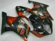Negro ABS Kits Carenado Suzuki GSXR 1000 K3 2003-2004