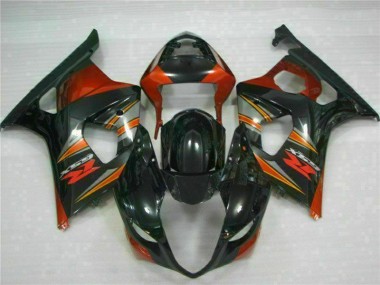 Negro ABS Kits Carenado Suzuki GSXR 1000 K3 2003-2004