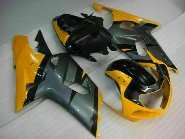 Negro Amarillo Carenado Suzuki GSXR 600 / 750 K1 K2 K3 2001-2003 Negro Amarillo Carenado Suzuki GSXR 600 / 750 K1 K2 K3 2001-2003