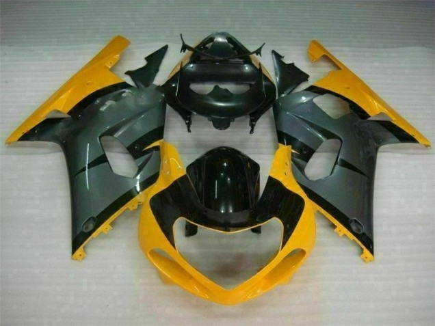 Negro Amarillo Carenado Suzuki GSXR 600 / 750 K1 K2 K3 2001-2003 Negro Amarillo Carenado Suzuki GSXR 600 / 750 K1 K2 K3 2001-2003