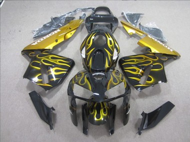 Negro Amarillo Llama Carenado Honda CBR 600 RR 2005-2006