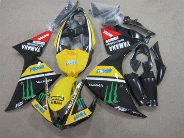 Negro Amarillo Motul Monster Carenado Yamaha R1 2009-2011