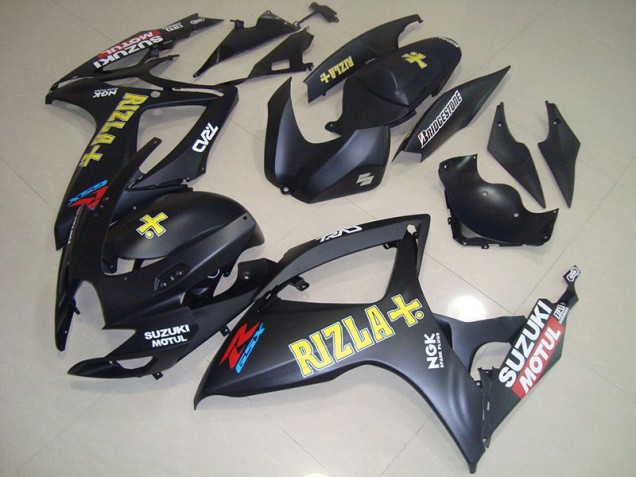 Negro Amarillo Rizla Carenado Suzuki GSXR 750 K6 2006-2007