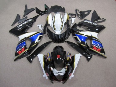 Negro Azul Blanco Oscuro Dog Carenado Suzuki GSXR 1000 K9 2009-2016
