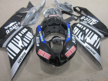 Negro Blanco Advance Alice Carenado Ducati 1098 2007-2014
