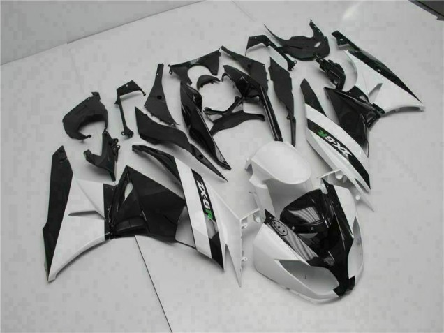 Negro Blanco Carenado Kawasaki ZX6R 2009-2012 Negro Blanco Carenado Kawasaki ZX6R 2009-2012