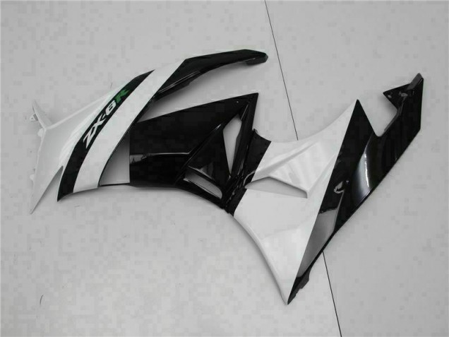 Negro Blanco Carenado Kawasaki ZX6R 2009-2012 Negro Blanco Carenado Kawasaki ZX6R 2009-2012