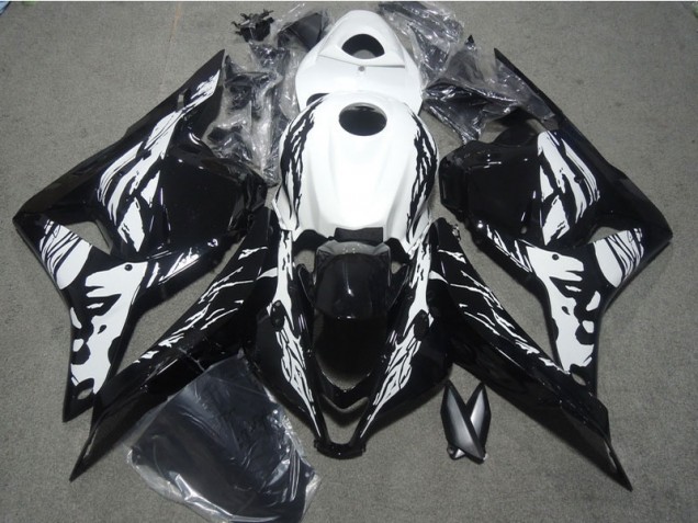 Negro Blanco Carenado & Plástico Honda CBR 600 RR 2009-2012 Negro Blanco Carenado & Plástico Honda CBR 600 RR 2009-2012