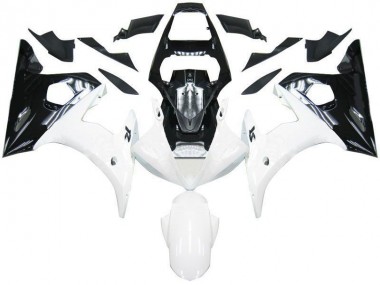 Negro Blanco Carenado Yamaha R6 2003-2005