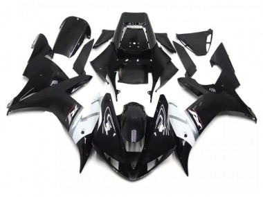 Negro Blanco Carenados Yamaha R1 2002-2003