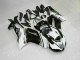 Negro Blanco Carrocería Kawasaki ZX6R 2007-2008 Negro Blanco Carrocería Kawasaki ZX6R 2007-2008