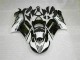 Negro Blanco Carrocería Kawasaki ZX6R 2007-2008 Negro Blanco Carrocería Kawasaki ZX6R 2007-2008