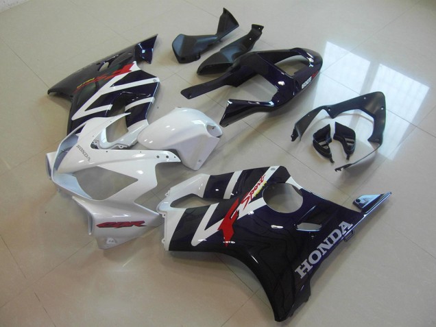 Negro Blanco F Sport Carenado Honda CBR 600 F4i 2001-2003