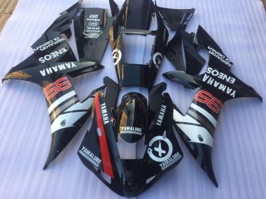 Negro Blanco Kits Carenado Yamaha R1 2002-2003