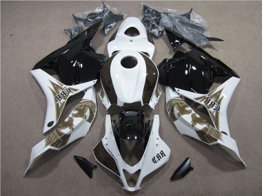 Negro Blanco Kits Completo Carenado Honda CBR 600 RR 2009-2012