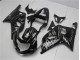 Negro Blanco Llama Carenado Suzuki GSXR 600 / 750 K1 K2 K3 2001-2003