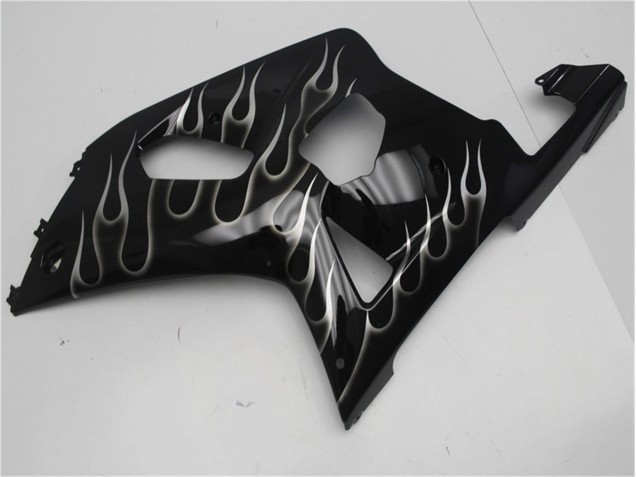 Negro Blanco Llama Carenado Suzuki GSXR 600 / 750 K1 K2 K3 2001-2003